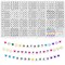 1400 Pieces Letter Beads Kit, 28 Styles Alphabet Beads Colorful Smiley Face Beads Heart Beads for Bracelets and Jewelry Making